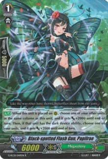 Black-spotted Flash Gun, Papilrae - G-RC01: Revival Collection - Cardfight Vanguard card
