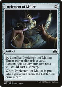 Implement of Malice - Aether Revolt - Magic: The Gathering card