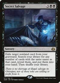 Secret Salvage - Aether Revolt - Magic: The Gathering card