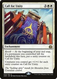Call for Unity - Aether Revolt - Magic: The Gathering card