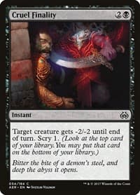 Cruel Finality - Aether Revolt - Magic: The Gathering card