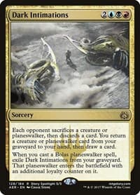 Dark Intimations - Aether Revolt - Magic: The Gathering card