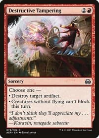 Destructive Tampering - Aether Revolt - Magic: The Gathering card