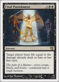 Final Punishment - 9th Edition - Magic: The Gathering card