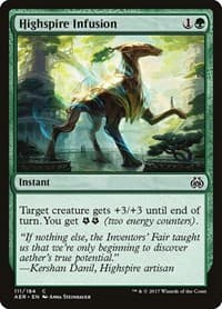 Highspire Infusion - Aether Revolt - Magic: The Gathering card