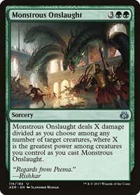Monstrous Onslaught - Aether Revolt - Magic: The Gathering card