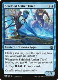 Shielded Aether Thief - Aether Revolt - Magic: The Gathering card