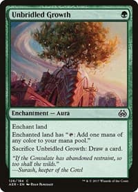 Unbridled Growth - Aether Revolt - Magic: The Gathering card