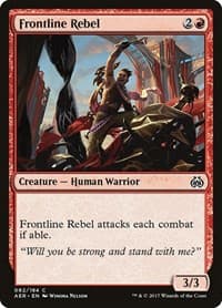 Frontline Rebel - Aether Revolt - Magic: The Gathering card
