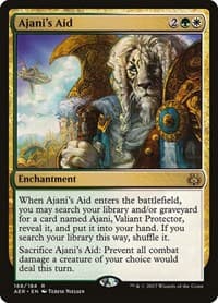 Ajani's Aid - Aether Revolt - Magic: The Gathering card