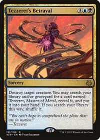 Tezzeret's Betrayal - Aether Revolt - Magic: The Gathering card