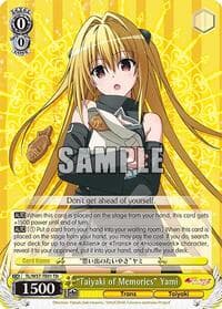 "Taiyaki of Memories" Yami - To Loveru Darkness 2nd - Weiss Schwarz card