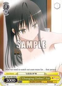 "Changing Clothes" Yui - To Loveru Darkness 2nd - Weiss Schwarz card