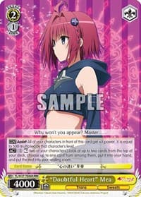 "Doubtful Heart" Mea (RRR) - To Loveru Darkness 2nd - Weiss Schwarz card