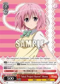 "Ideal Project Harem" Momo - To Loveru Darkness 2nd - Weiss Schwarz card