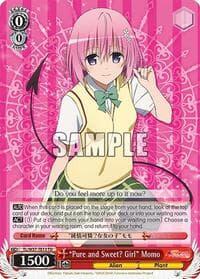 "Pure and Sweet? Girl" Momo - To Loveru Darkness 2nd - Weiss Schwarz card
