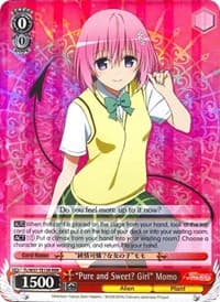 "Pure and Sweet? Girl" Momo (RRR) - To Loveru Darkness 2nd - Weiss Schwarz card