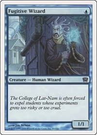 Fugitive Wizard - 9th Edition - Magic: The Gathering card