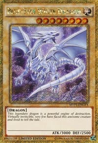 Blue-Eyes White Dragon (Gold Secret Rare) - The Dark Side of Dimensions Movie Pack: Gold Edition - YuGiOh card