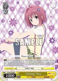 "Sitting" Mea - To Loveru Darkness 2nd - Weiss Schwarz card