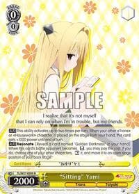 "Sitting" Yami - To Loveru Darkness 2nd - Weiss Schwarz card