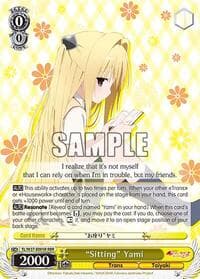 "Sitting" Yami (RRR) - To Loveru Darkness 2nd - Weiss Schwarz card
