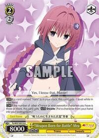 "Weapon Born for Battle" Mea - To Loveru Darkness 2nd - Weiss Schwarz card