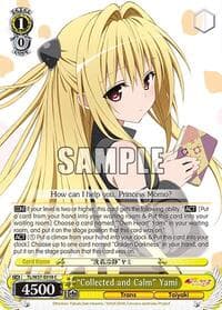 "Collected and Calm" Yami - To Loveru Darkness 2nd - Weiss Schwarz card