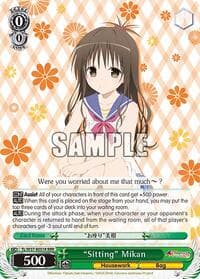 "Sitting" Mikan (RRR) - To Loveru Darkness 2nd - Weiss Schwarz card