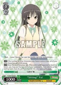"Sitting" Yui - To Loveru Darkness 2nd - Weiss Schwarz card