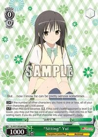 "Sitting" Yui (RRR) - To Loveru Darkness 2nd - Weiss Schwarz card