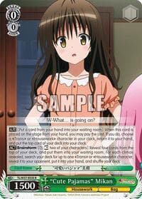 "Cute Pajamas" Mikan - To Loveru Darkness 2nd - Weiss Schwarz card
