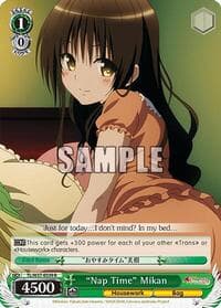 "Nap Time" Mikan - To Loveru Darkness 2nd - Weiss Schwarz card