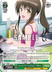 "Good At Cooking" Mikan - To Loveru Darkness 2nd - Weiss Schwarz card