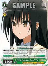 "Talk Between Two" Yui - To Loveru Darkness 2nd - Weiss Schwarz card