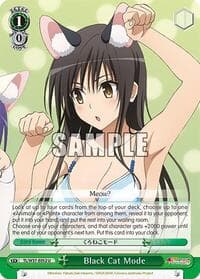 Black Cat Mode - To Loveru Darkness 2nd - Weiss Schwarz card