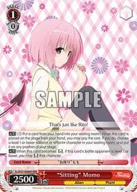 "Sitting" Momo (RRR) - To Loveru Darkness 2nd - Weiss Schwarz card