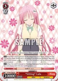 "Sitting" Lala - To Loveru Darkness 2nd - Weiss Schwarz card