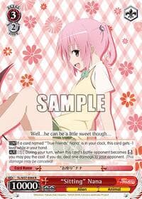 "Sitting" Nana - To Loveru Darkness 2nd - Weiss Schwarz card