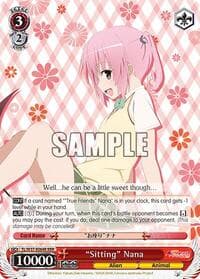 "Sitting" Nana (RRR) - To Loveru Darkness 2nd - Weiss Schwarz card