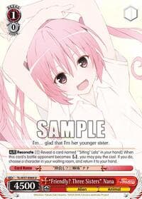 "Friendly? Three Sisters" Nana - To Loveru Darkness 2nd - Weiss Schwarz card