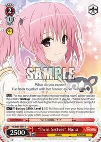 "Twin Sisters" Nana - To Loveru Darkness 2nd - Weiss Schwarz card