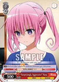 "Surprisingly Aggressive" Nana - To Loveru Darkness 2nd - Weiss Schwarz card