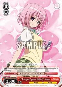 "Transport System [DeDial]" Momo - To Loveru Darkness 2nd - Weiss Schwarz card