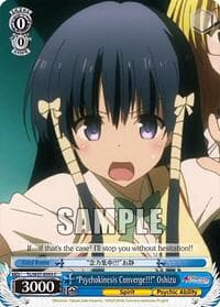 "Psychokinesis Converge!!!" Oshizu - To Loveru Darkness 2nd - Weiss Schwarz card