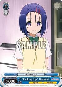 "Packing Up" Haruna? - To Loveru Darkness 2nd - Weiss Schwarz card