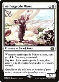 Aethergeode Miner - Prerelease Cards - Magic: The Gathering card