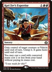 Kari Zev's Expertise - Prerelease Cards - Magic: The Gathering card