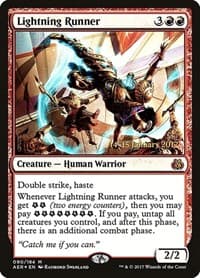 Lightning Runner - Prerelease Cards - Magic: The Gathering card