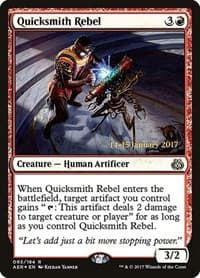 Quicksmith Rebel - Prerelease Cards - Magic: The Gathering card